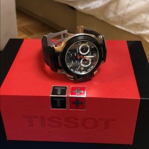 Men's Swiss Chronograph T-Race Black rubber strap